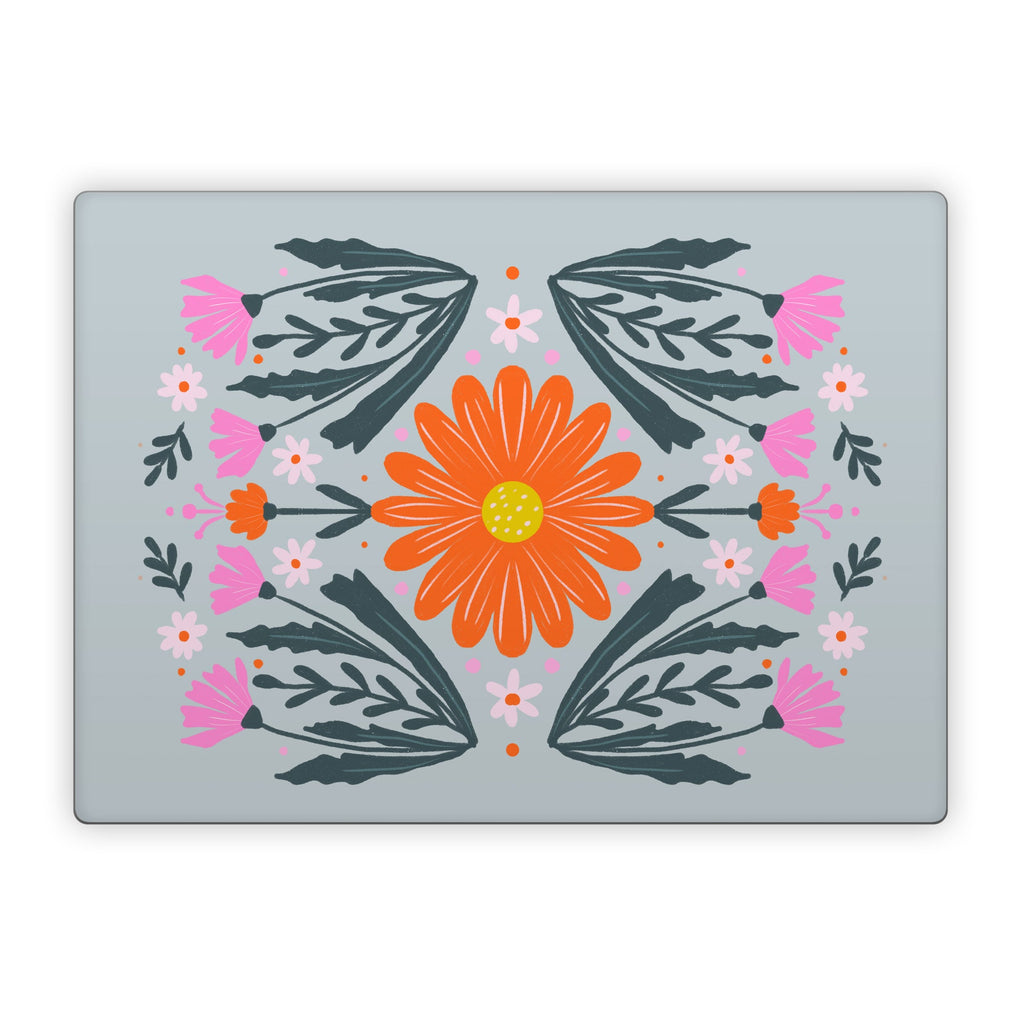 Pink and Orange Flowers - Microsoft Surface Laptop Skin