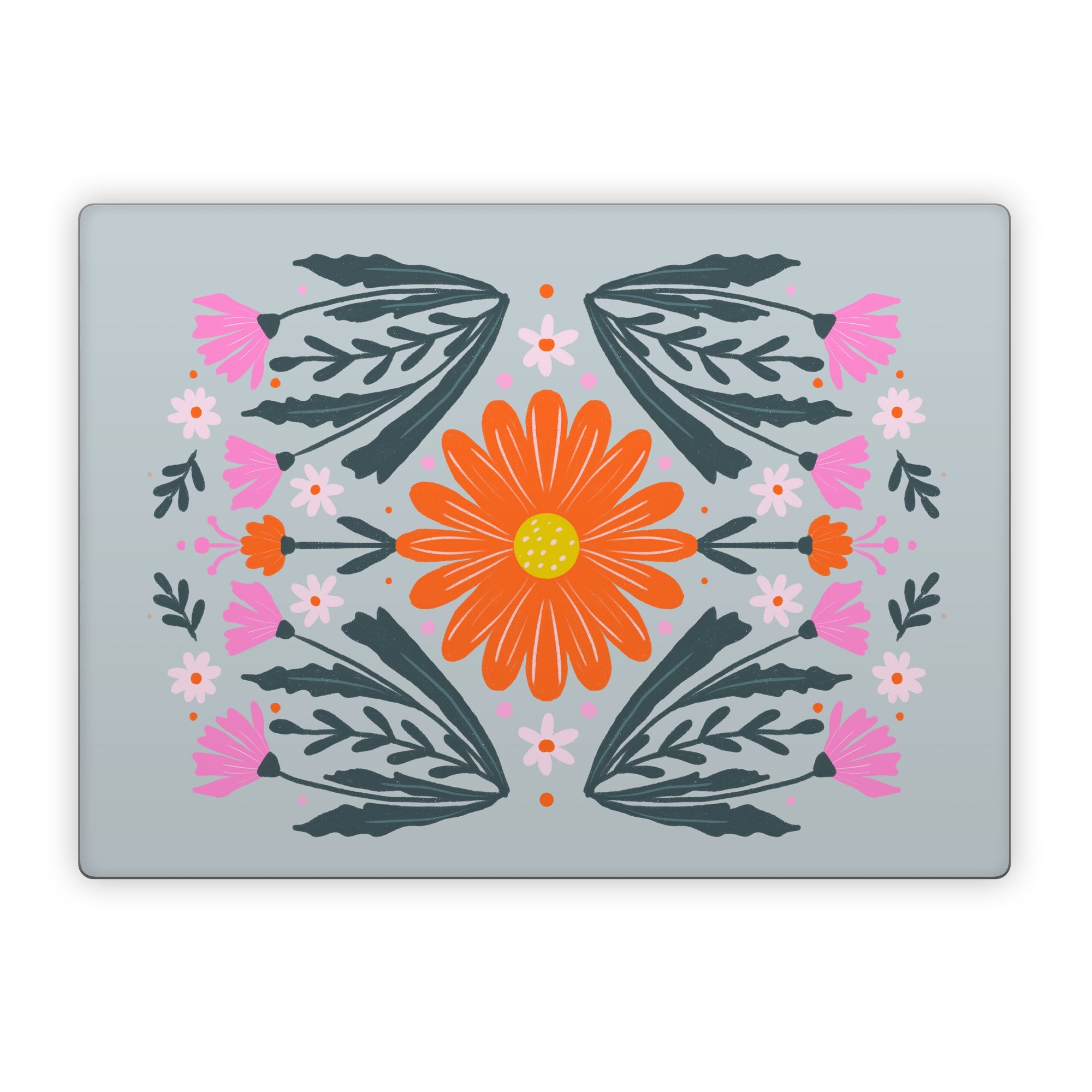 Pink and Orange Flowers - Microsoft Surface Laptop Skin