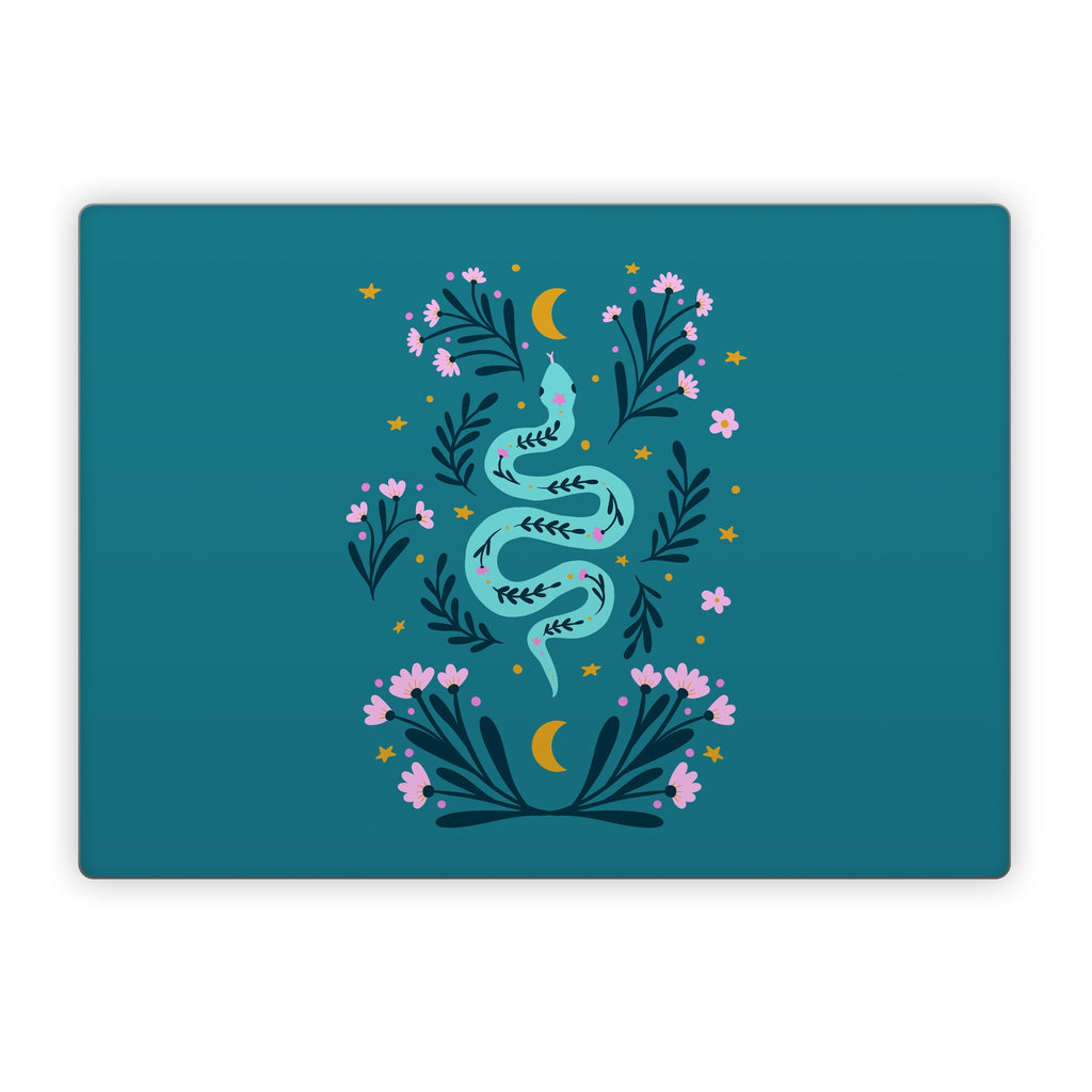 Snake and Flowers - Microsoft Surface Laptop Skin