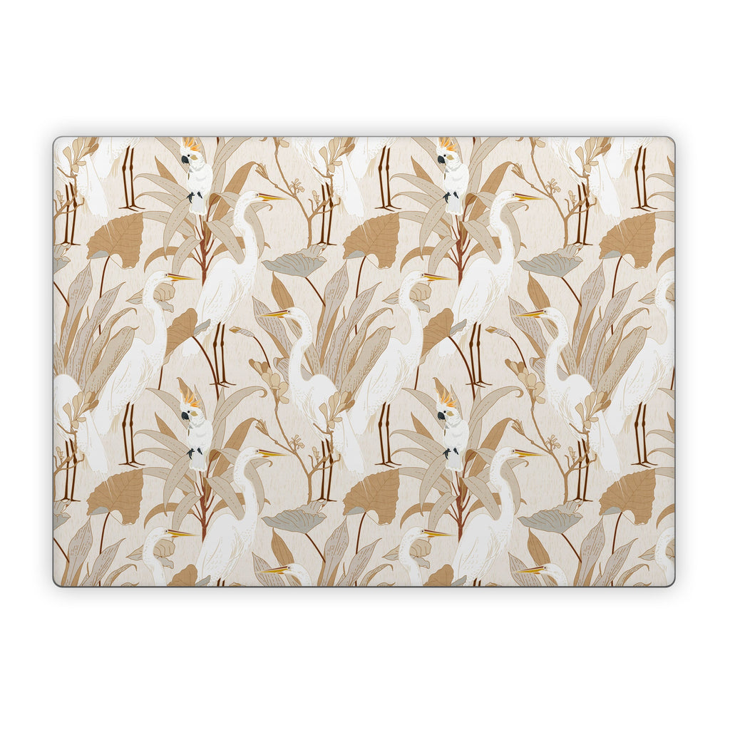 White Cranes Cockatoo - Microsoft Surface Laptop Skin