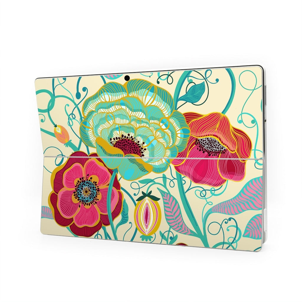Golden Flowers - Microsoft Surface Pro Skin