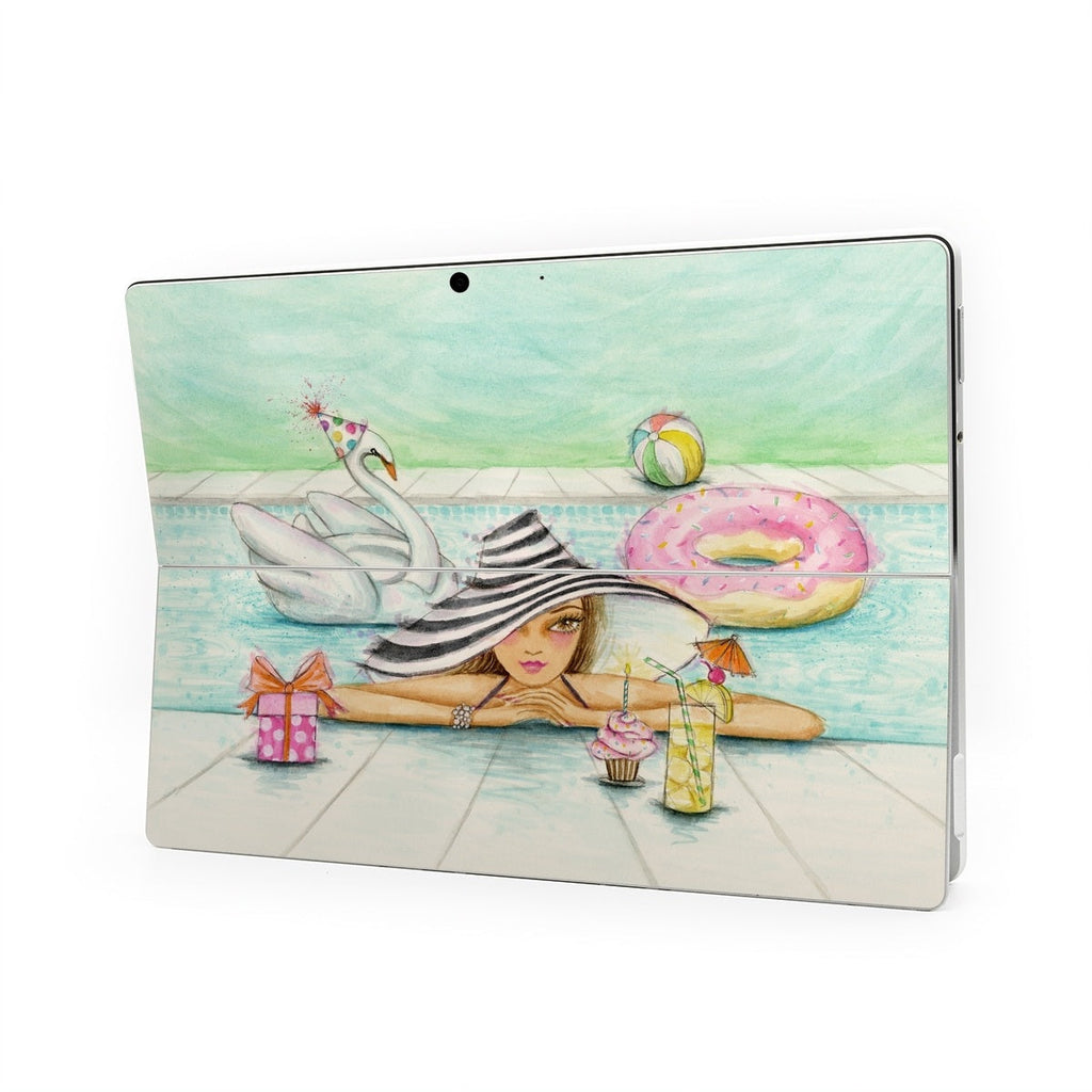 Delphine at the Pool Party - Microsoft Surface Pro Skin