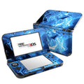 Blue Quantum Waves - Nintendo 3DS LL Skin