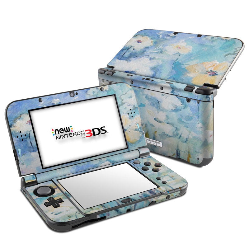 White & Blue - Nintendo 3DS LL Skin