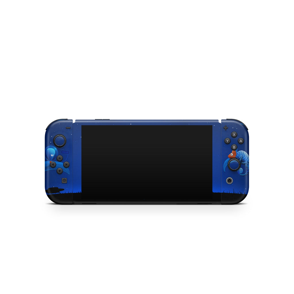 Alien and Chameleon - Nintendo Switch Skin