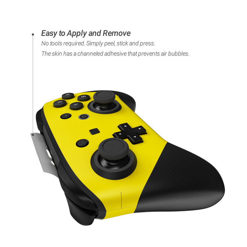 Solid State Yellow - Nintendo Switch Pro Controller Skin