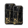 Black Gold Marble - Otterbox Fre iPhone 14 Case Skin