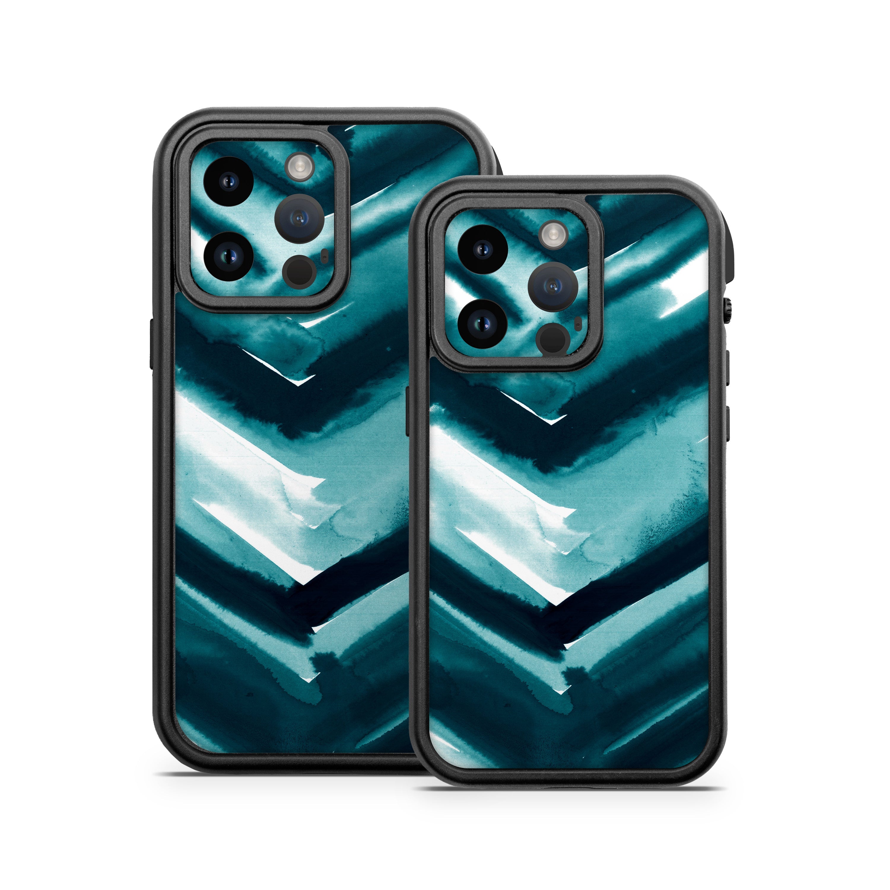 Watercolor Chevron - Otterbox Fre iPhone 14 Case Skin