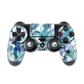 Blue Ink Floral - Sony PS4 Controller Skin
