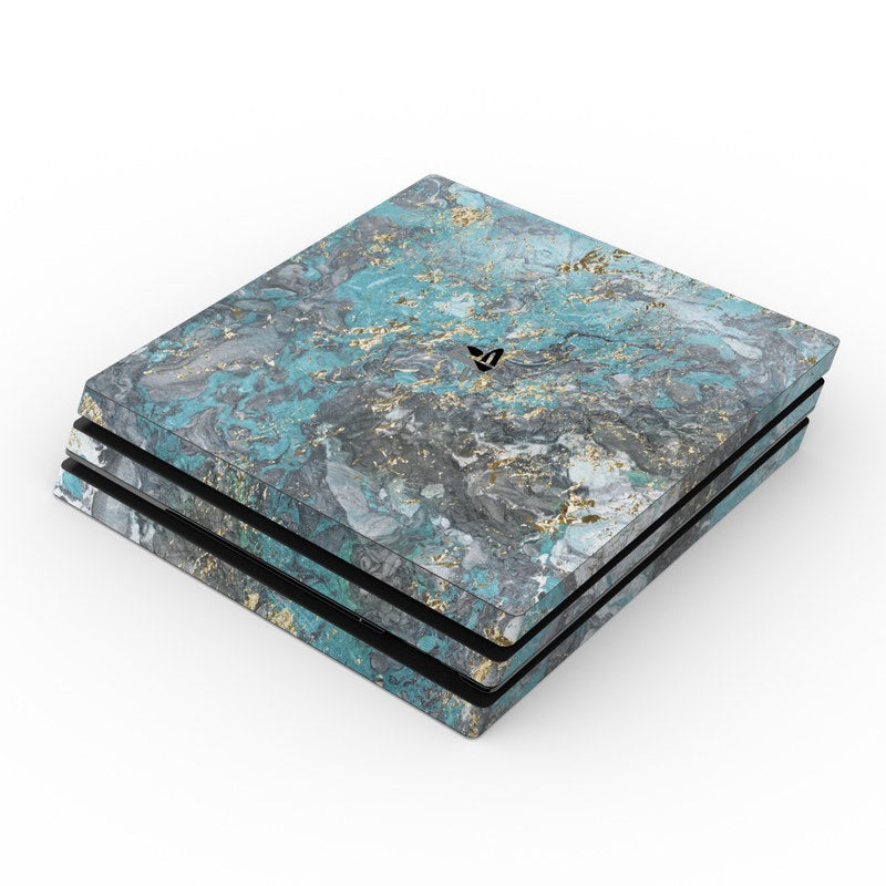 Gilded Glacier Marble - Sony PS4 Pro Skin