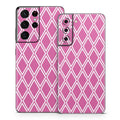 Pink Checks - Samsung Galaxy S21 Skin