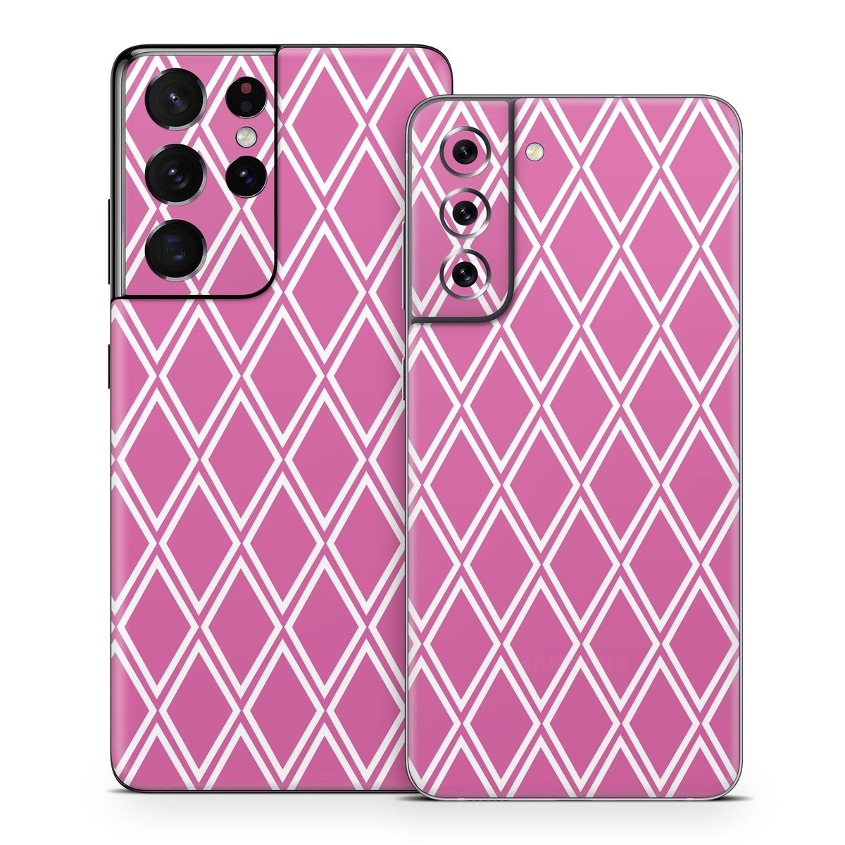 Pink Checks - Samsung Galaxy S21 Skin