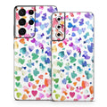 Valentines Love Hearts - Samsung Galaxy S21 Skin