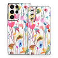 Watercolor Wild Flowers - Samsung Galaxy S21 Skin