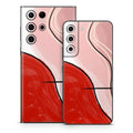 Abstract Red - Samsung Galaxy S22 Skin