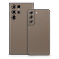Solid State Flat Dark Earth - Samsung Galaxy S22 Skin
