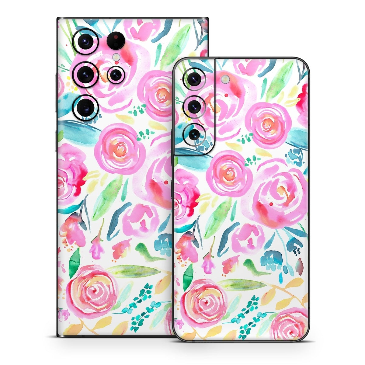 Watercolor Roses - Samsung Galaxy S22 Skin