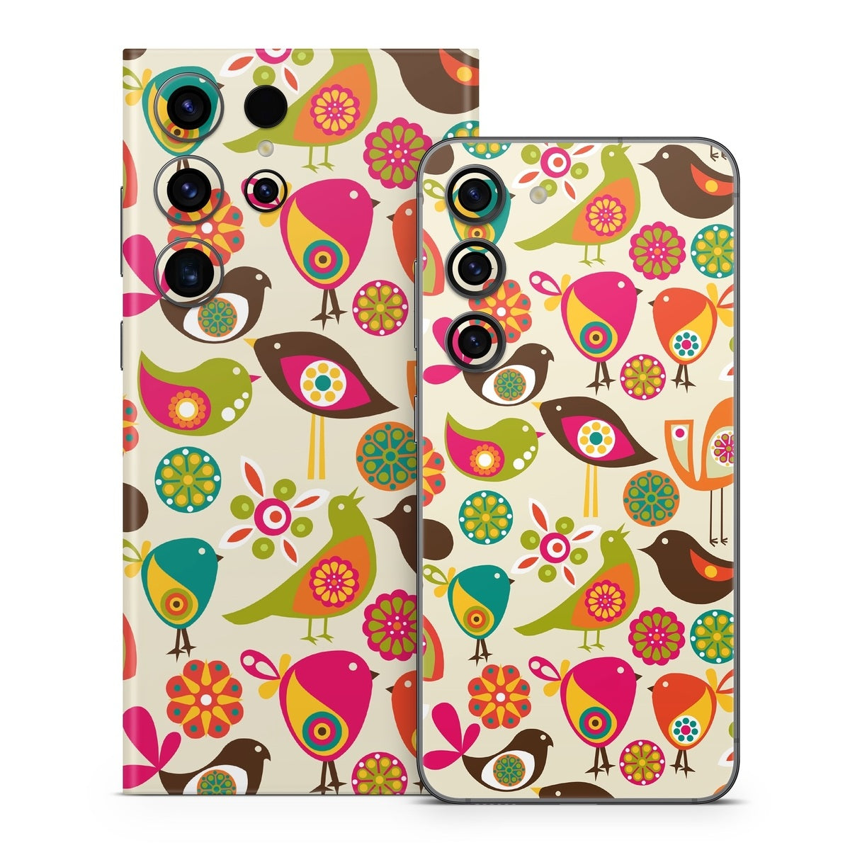 Bird Flowers - Samsung Galaxy S23 Skin