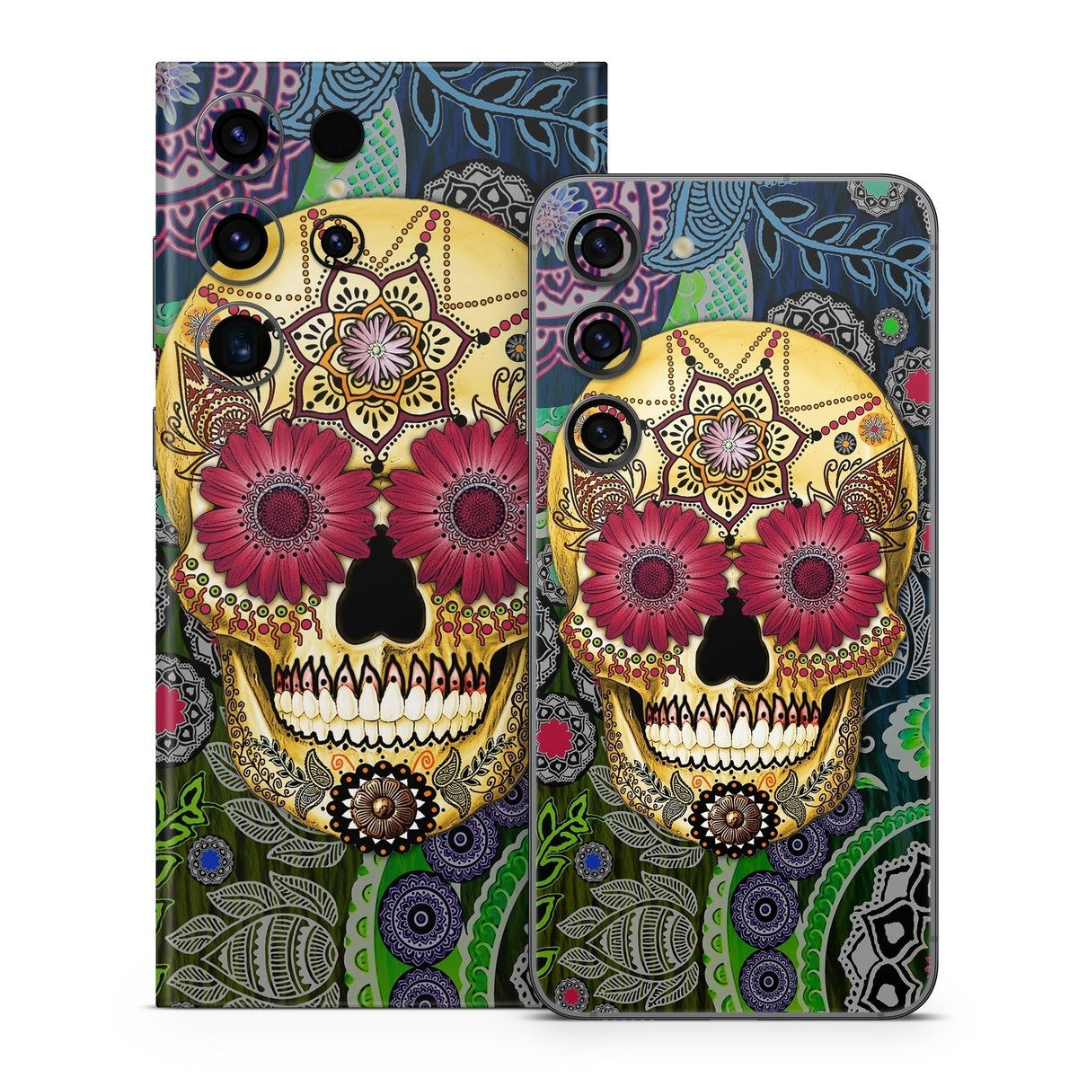 Sugar Skull Paisley - Samsung Galaxy S23 Skin