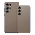 Solid State Flat Dark Earth - Samsung Galaxy S25 Skin