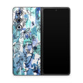Blue Ink Floral - Samsung Galaxy Z Fold5 Skin
