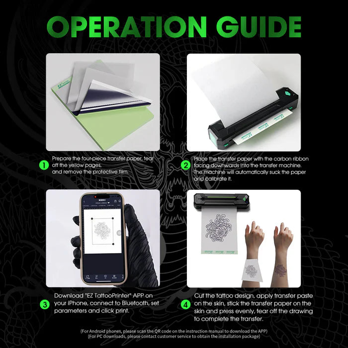 EZ WIRELESS TATTOO TRANSFER STENCIL PRINTERS