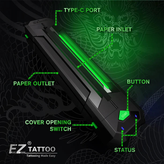 EZ WIRELESS TATTOO TRANSFER STENCIL PRINTERS