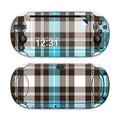 Turquoise Plaid - Sony PS Vita Skin