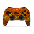 Digital Orange Camo - Nintendo Wii Classic Controller Pro Skin