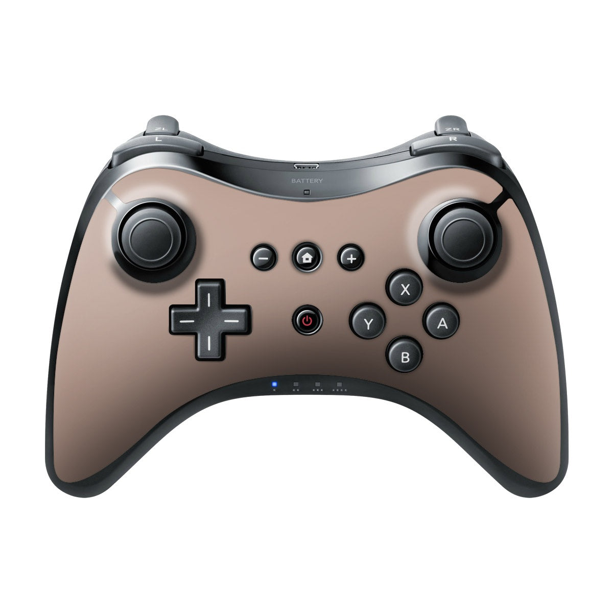 Solid State Rustic Pink - Nintendo Wii U Pro Controller Skin