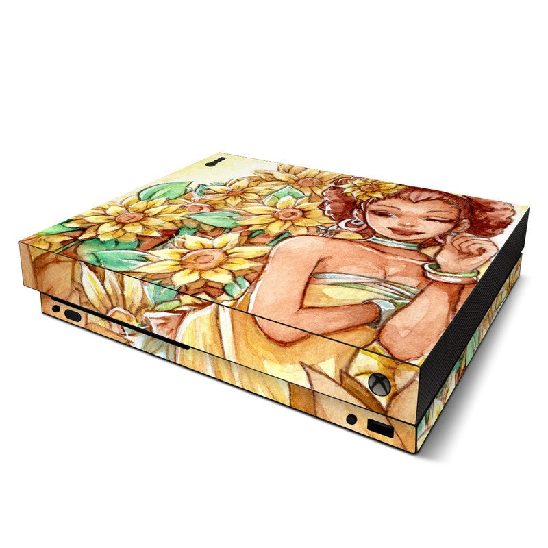 Lady Sunflower - Microsoft Xbox One X Skin