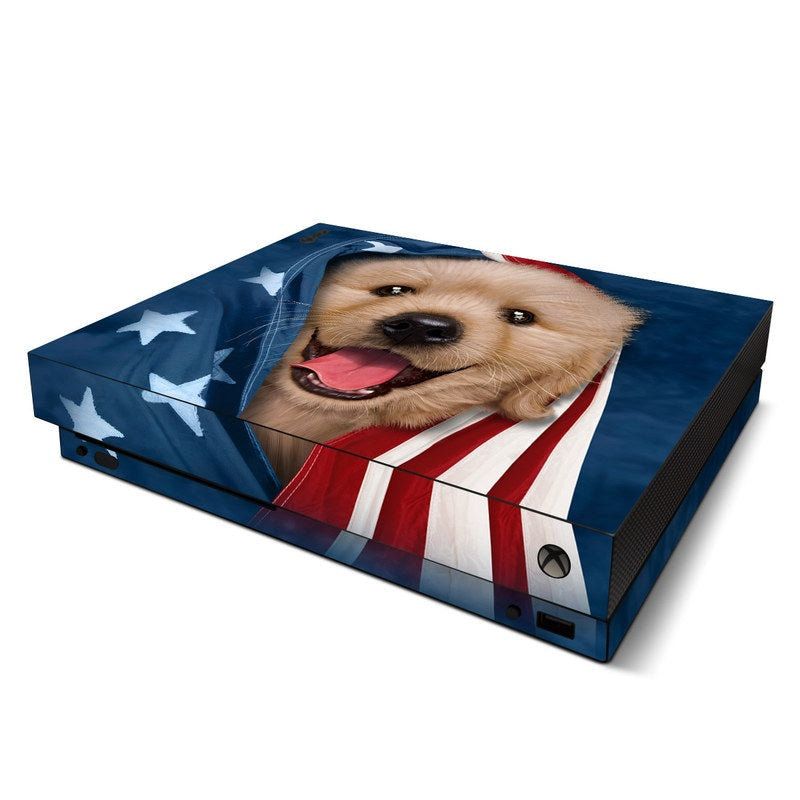 Patriotic Retriever - Microsoft Xbox One X Skin