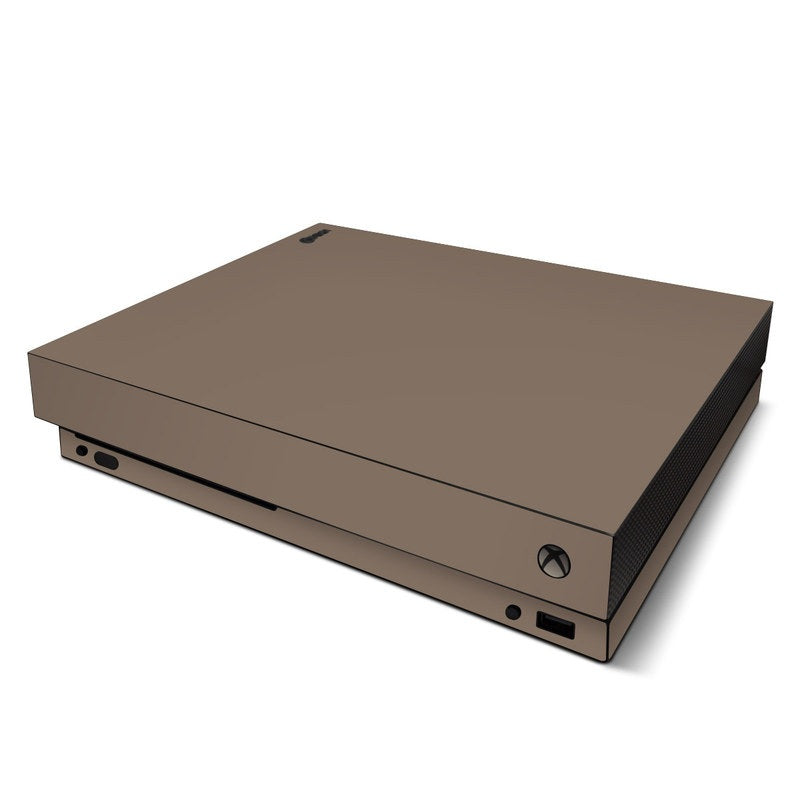Solid State Flat Dark Earth - Microsoft Xbox One X Skin